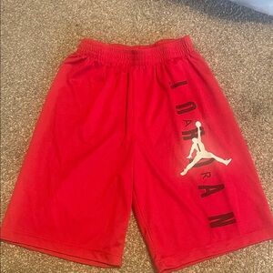 Jordan Athletic Red Shorts for boys